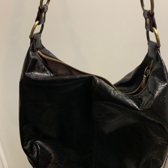 HOBO Black Polished Genuine Leather Bag - Picture 2 of 6